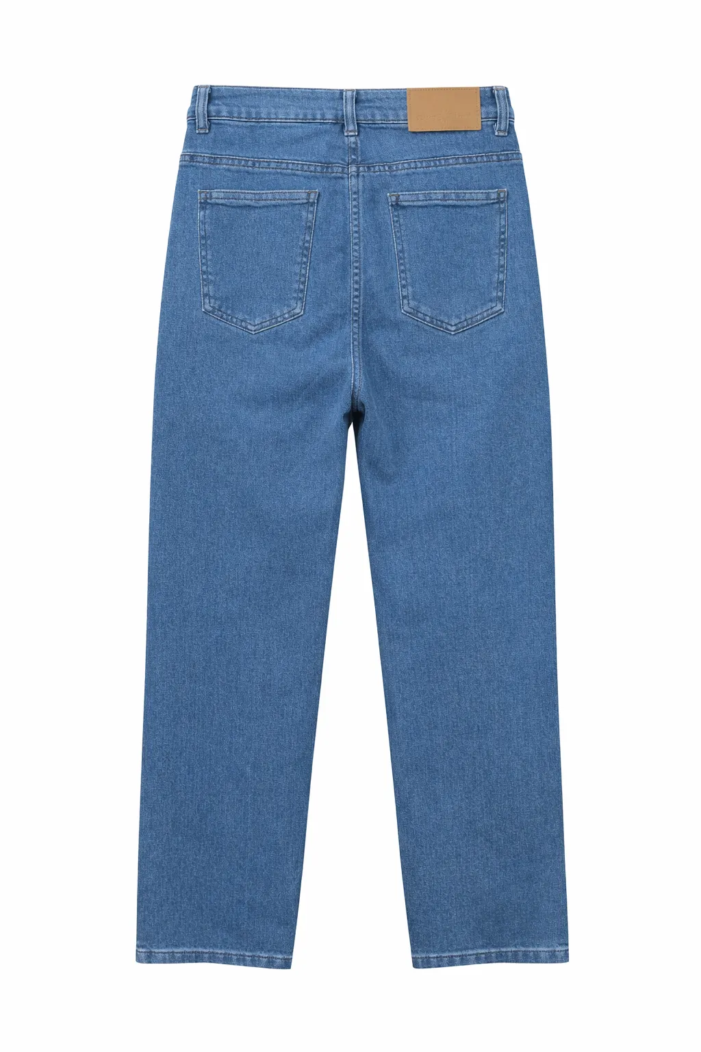 Green Leaf Ladies Baggy Denim Jeans (Button) - Light Blue thumbnail 1