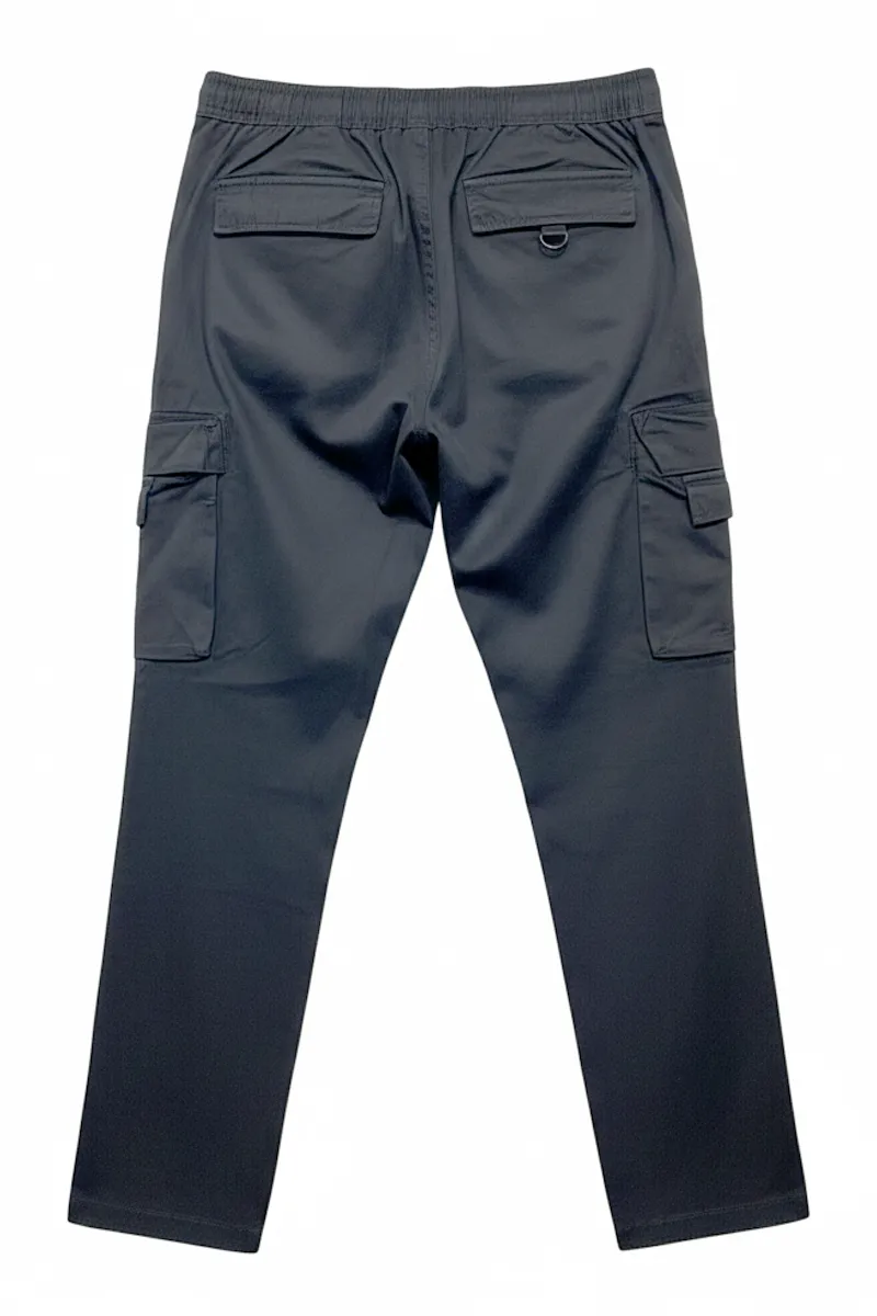Twill Cargo Pant Black (Dwawstring) thumbnail 1