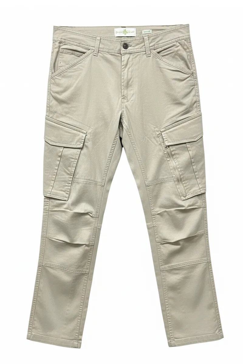 Twill Baggie Pant Beige