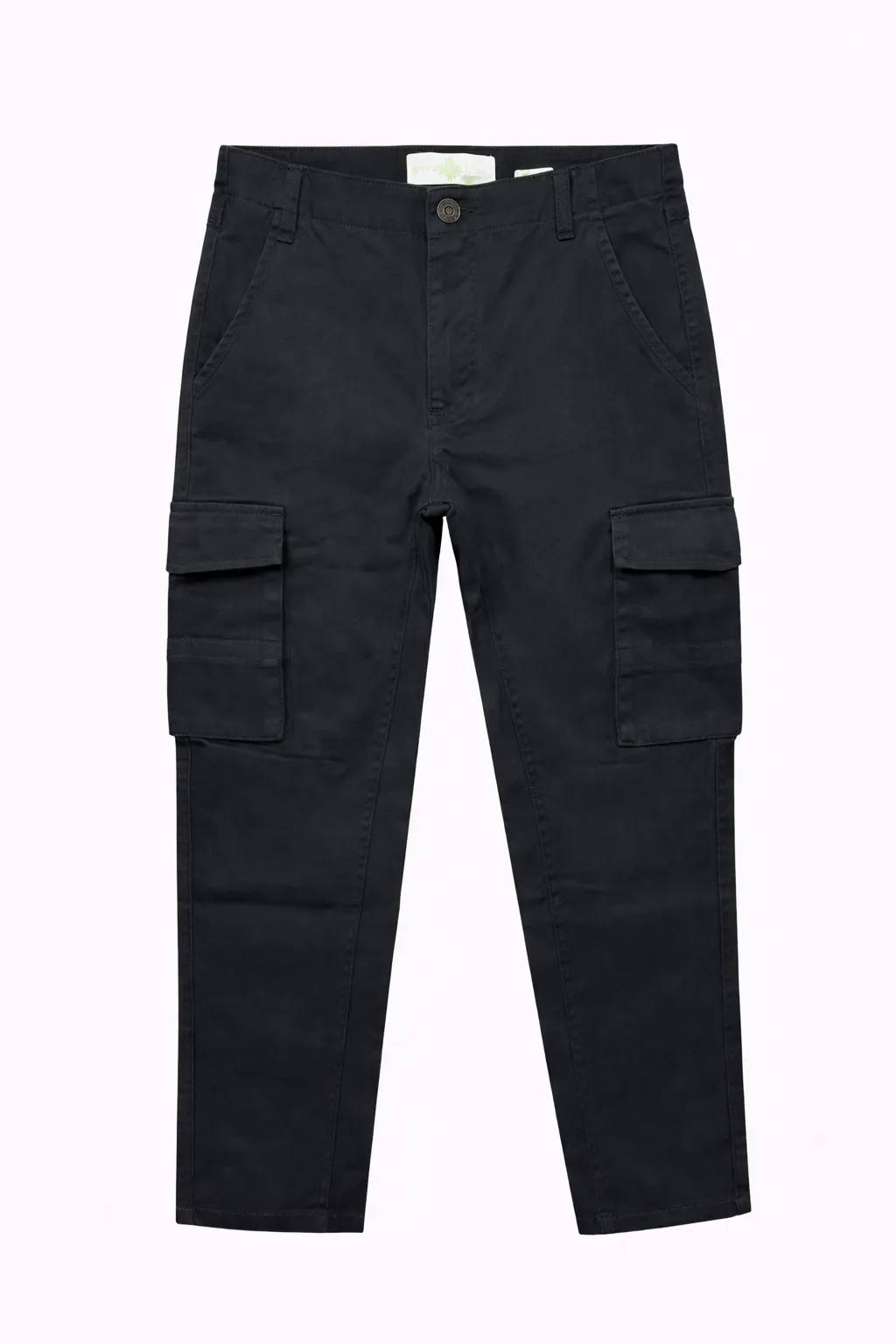 Men's Premium 6 Pocket Stretch Twill Cargo Pant - Black