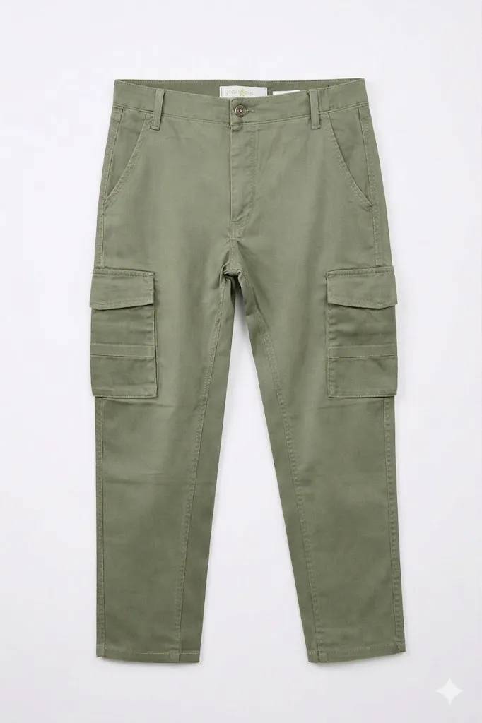 Men's Premium 6 Pocket Stretch Twill Cargo Pant - Olive