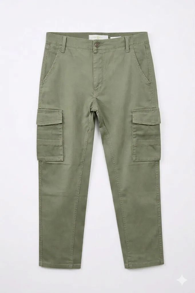 Men's Premium 6 Pocket Stretch Twill Cargo Pant - Olive