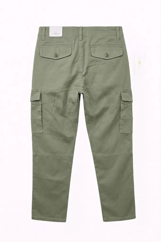Men's Premium 6 Pocket Stretch Twill Cargo Pant - Olive thumbnail 2