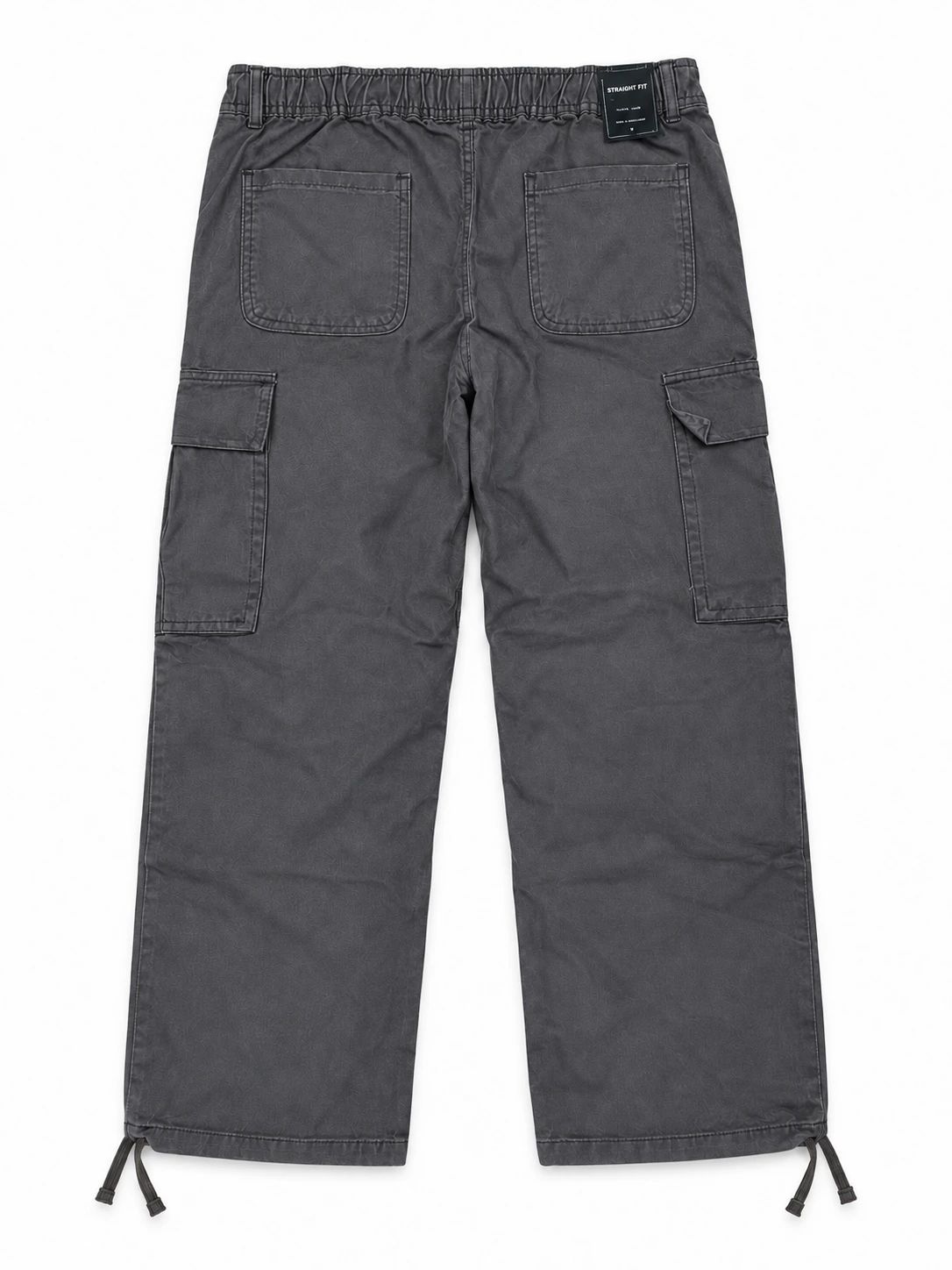 Pull and Bear Cargo Denim Twill Fabric - Dark Grey thumbnail 3