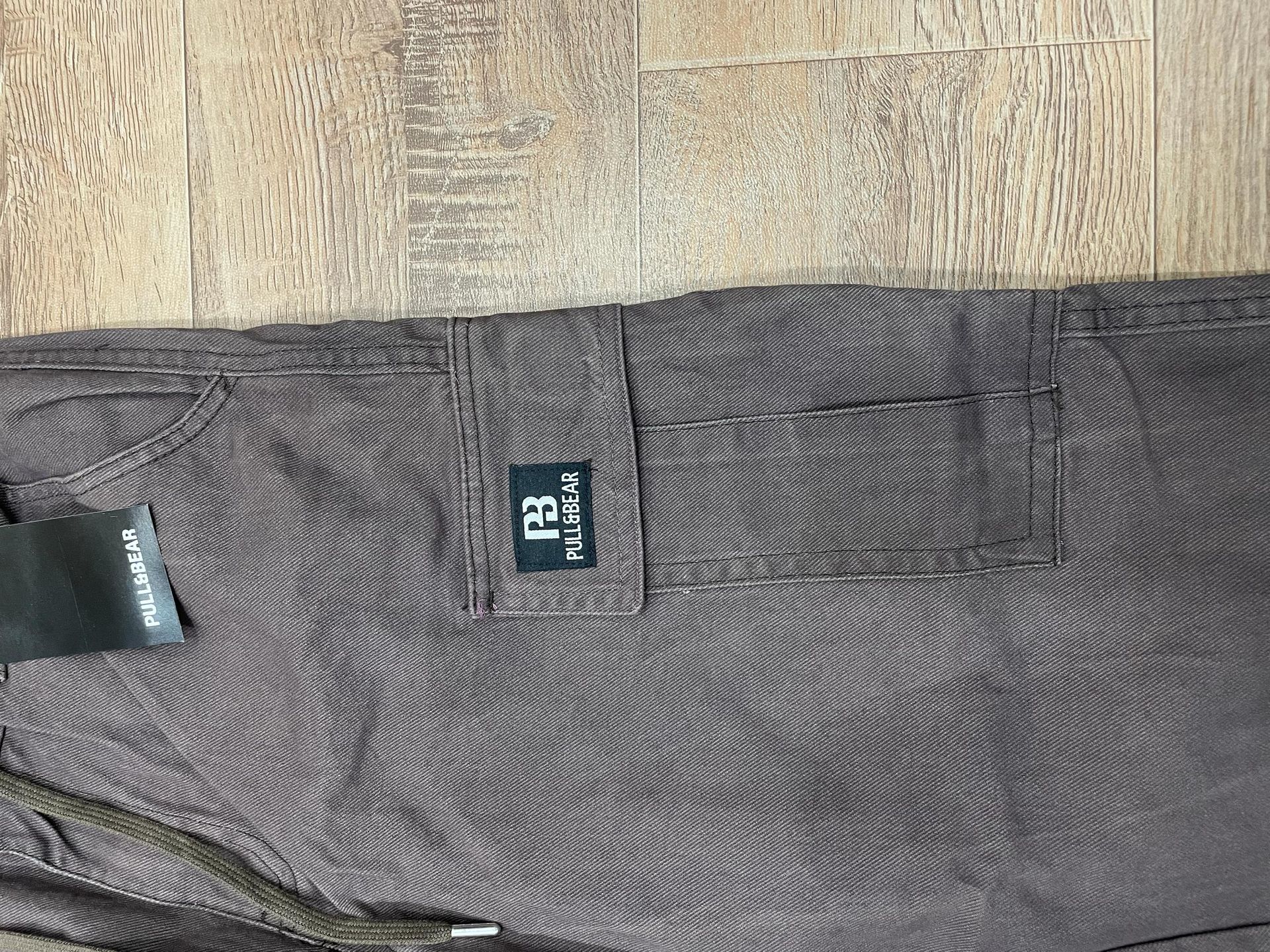 Pull and Bear Cargo Denim Twill Fabric - Dark Grey thumbnail 5