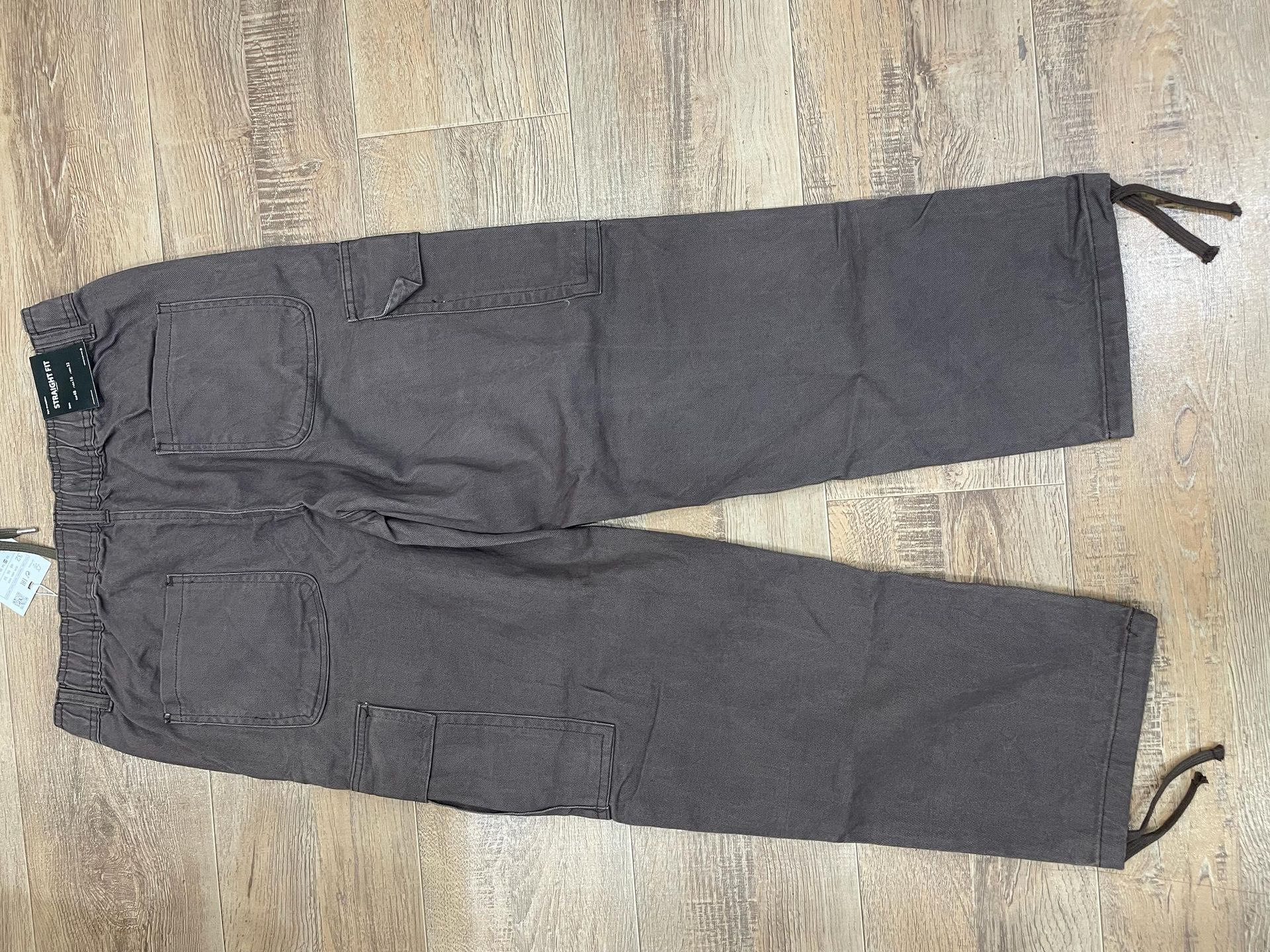 Pull and Bear Cargo Denim Twill Fabric - Dark Grey thumbnail 6