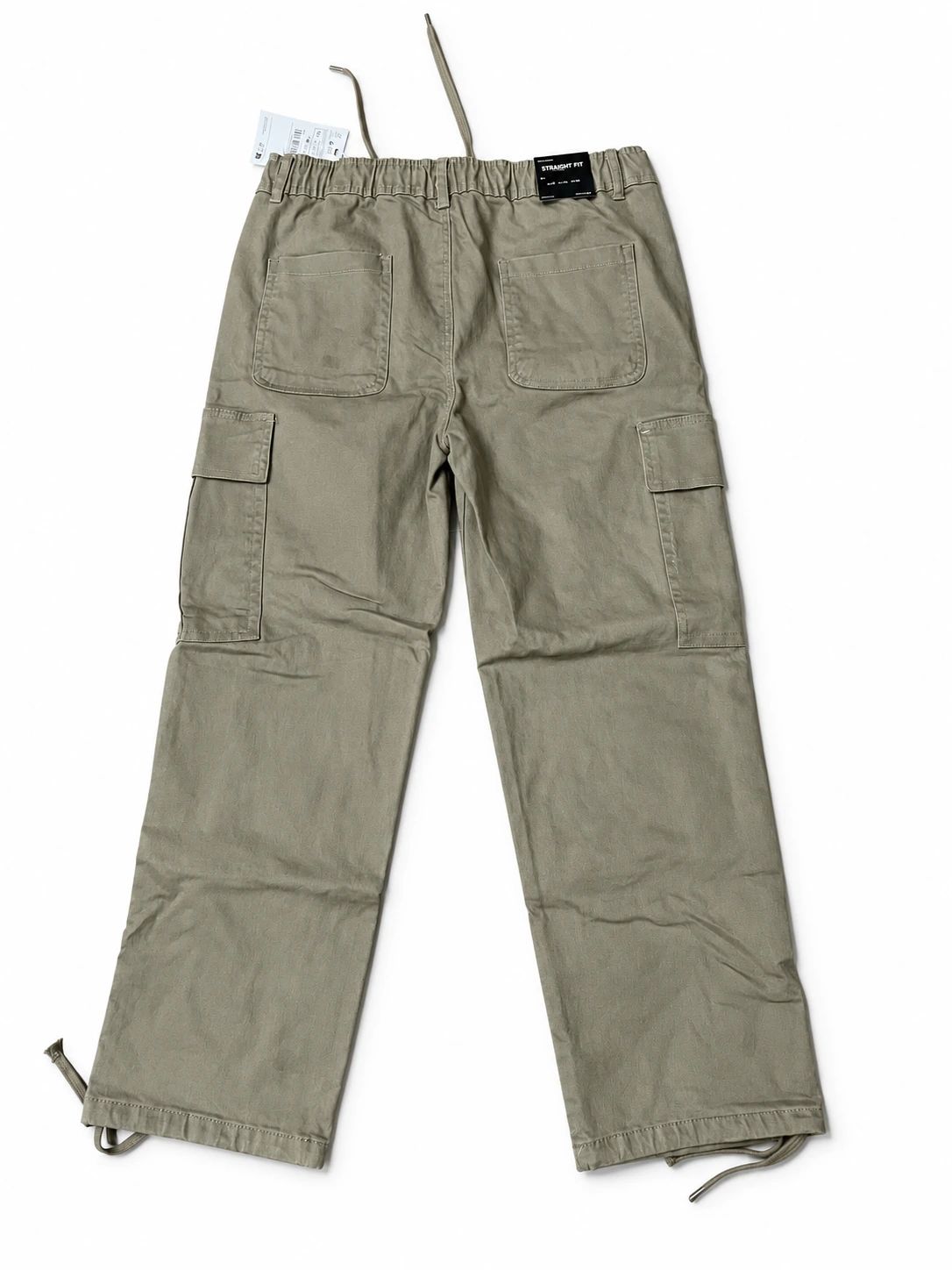 Pull and Bear Cargo Denim Twill Fabric - Khaki thumbnail 3