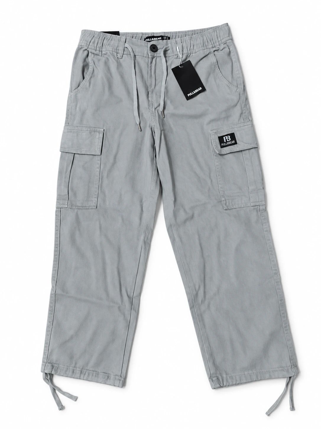 Pull&Bear Cargo Denim Twill Fabric - Light Ash Grey thumbnail 1