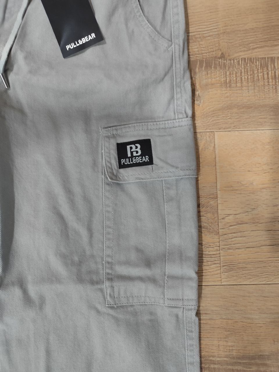 Pull&Bear Cargo Denim Twill Fabric - Light Ash Grey thumbnail 5