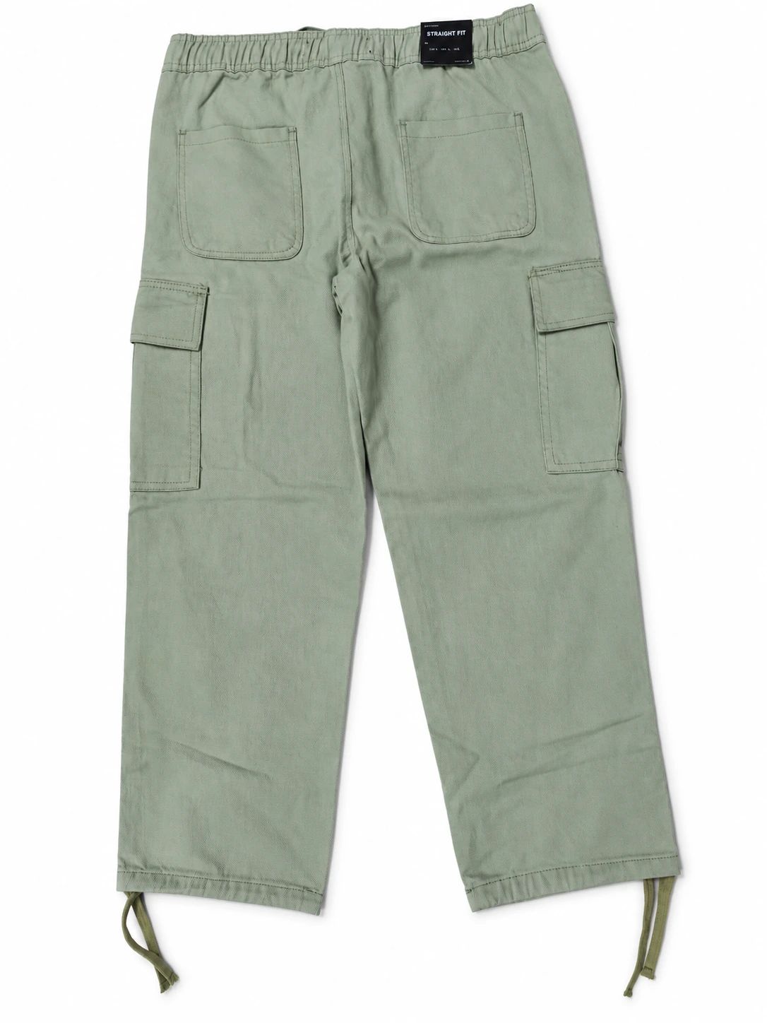 Pull&Bear Cargo Denim Twill Fabric - Light Olive Green thumbnail 3