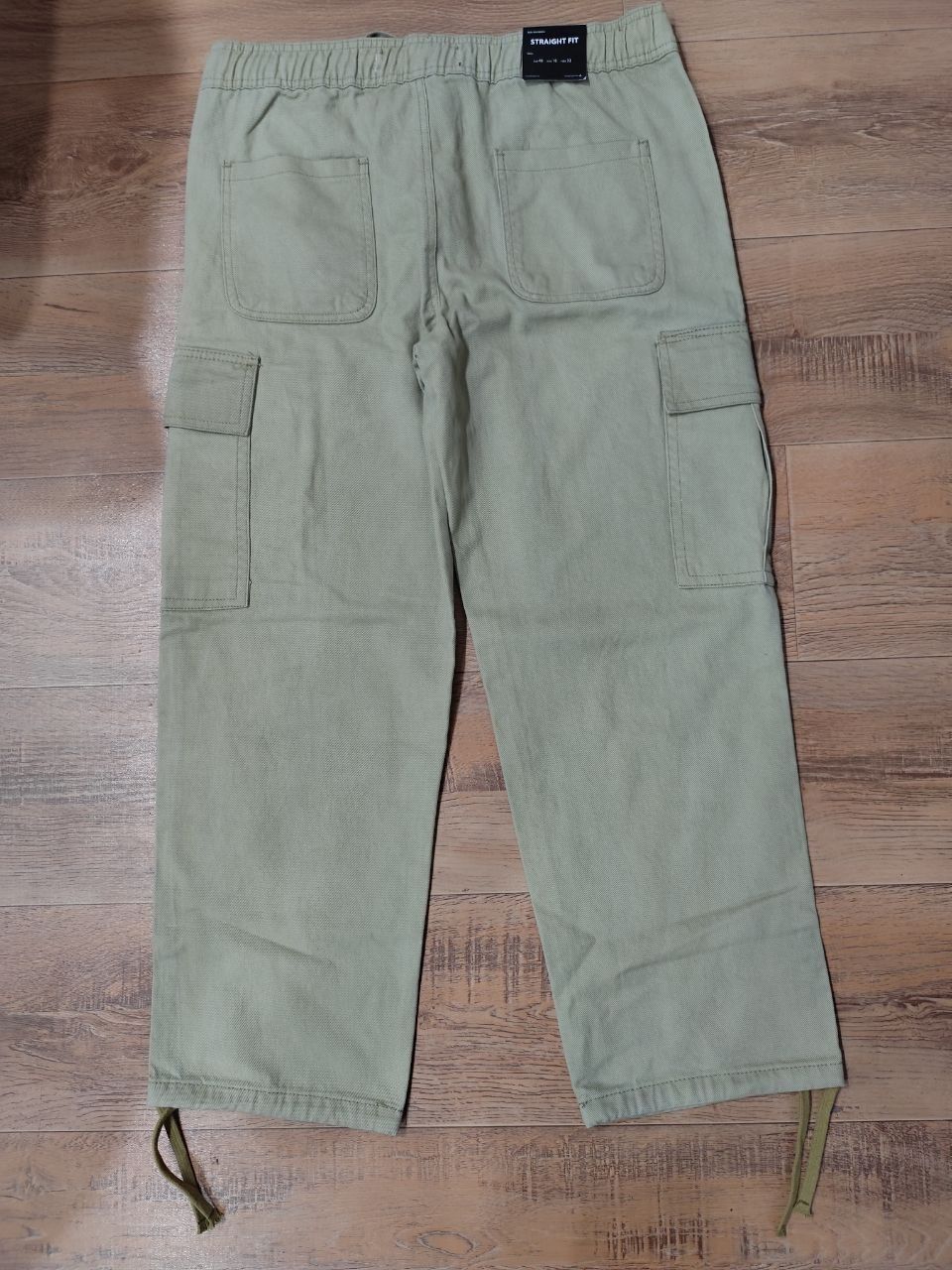 Pull&Bear Cargo Denim Twill Fabric - Light Olive Green thumbnail 6