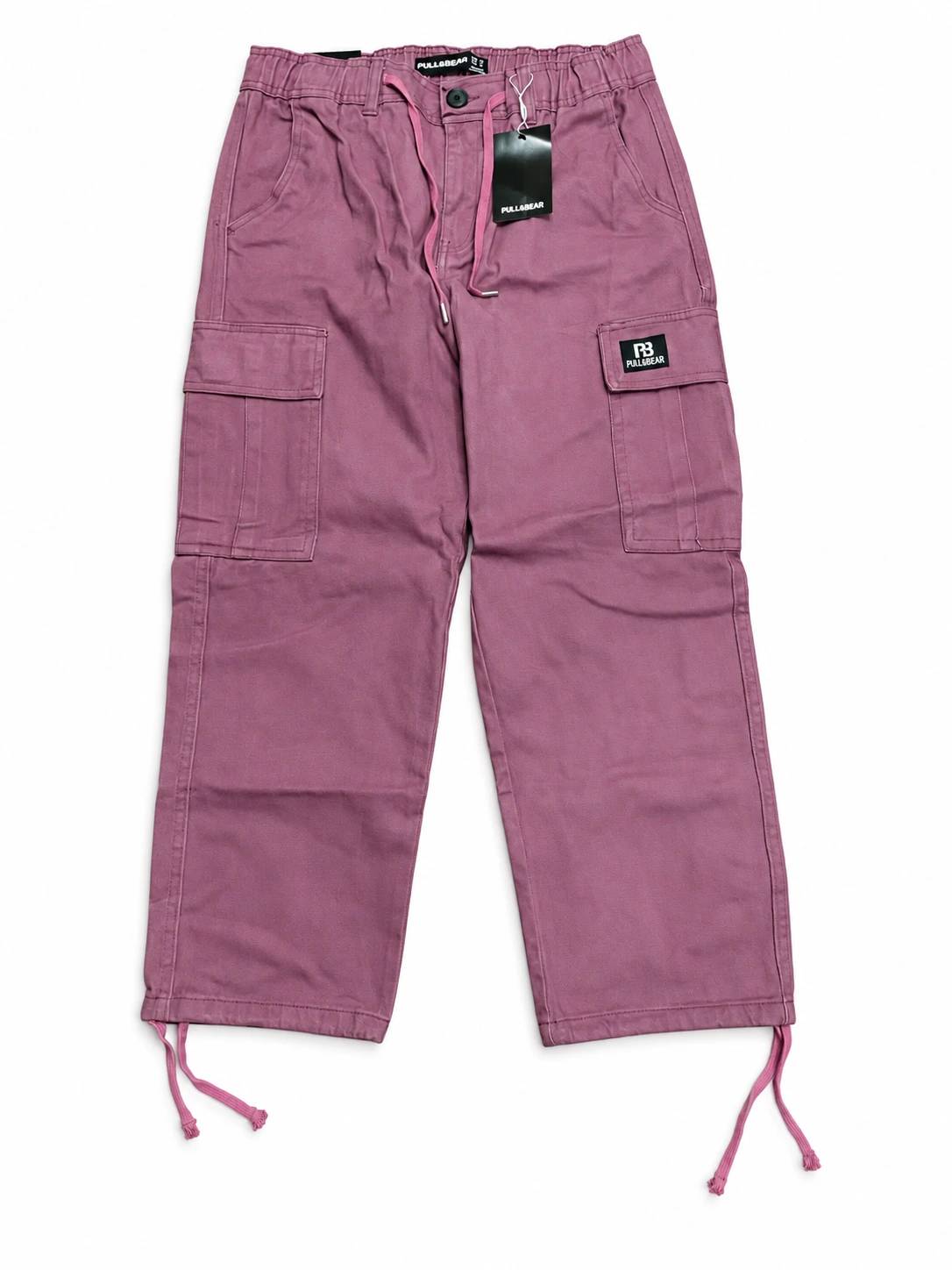 Pull and Bear Cargo Denim Twill Fabric - Mauve