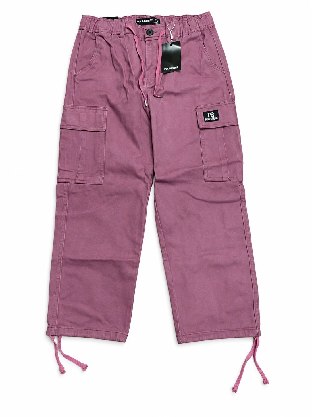 Pull and Bear Cargo Denim Twill Fabric - Mauve