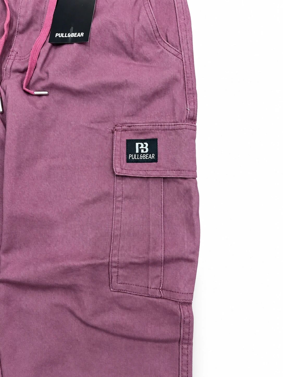 Pull and Bear Cargo Denim Twill Fabric - Mauve thumbnail 2