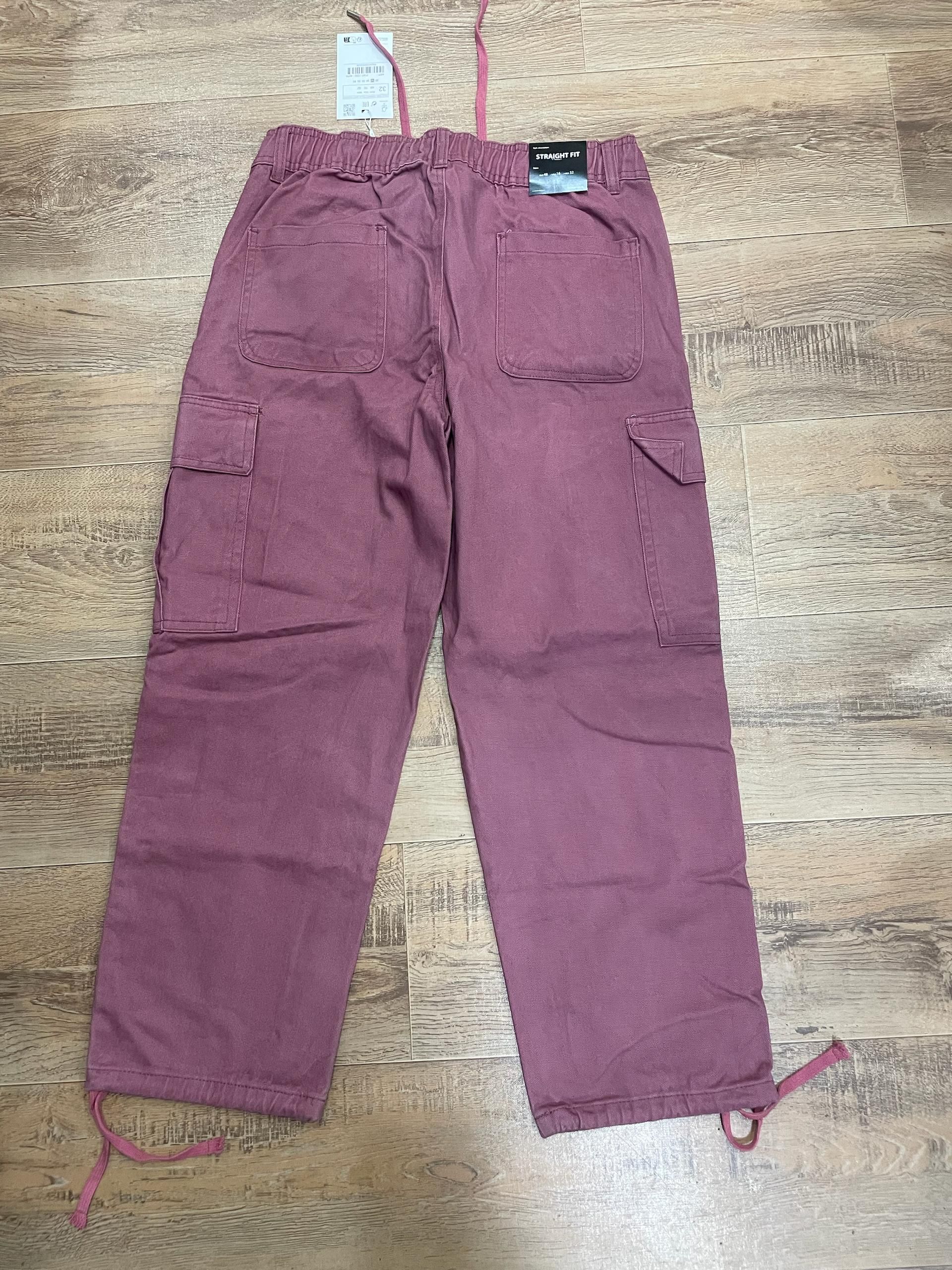 Pull and Bear Cargo Denim Twill Fabric - Mauve thumbnail 6