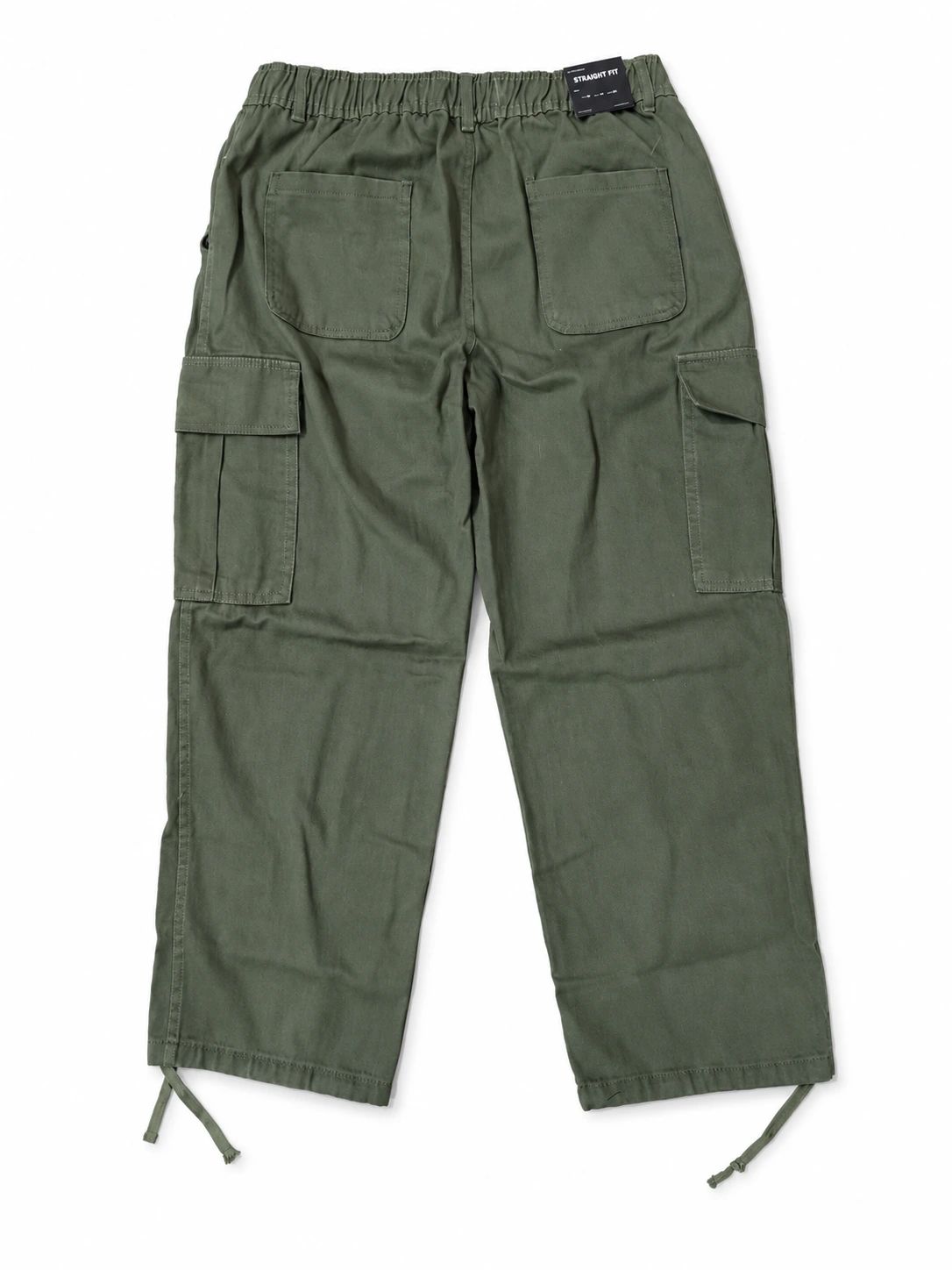 Pull&Bear Cargo Denim Twill Fabric - Olive Green thumbnail 3