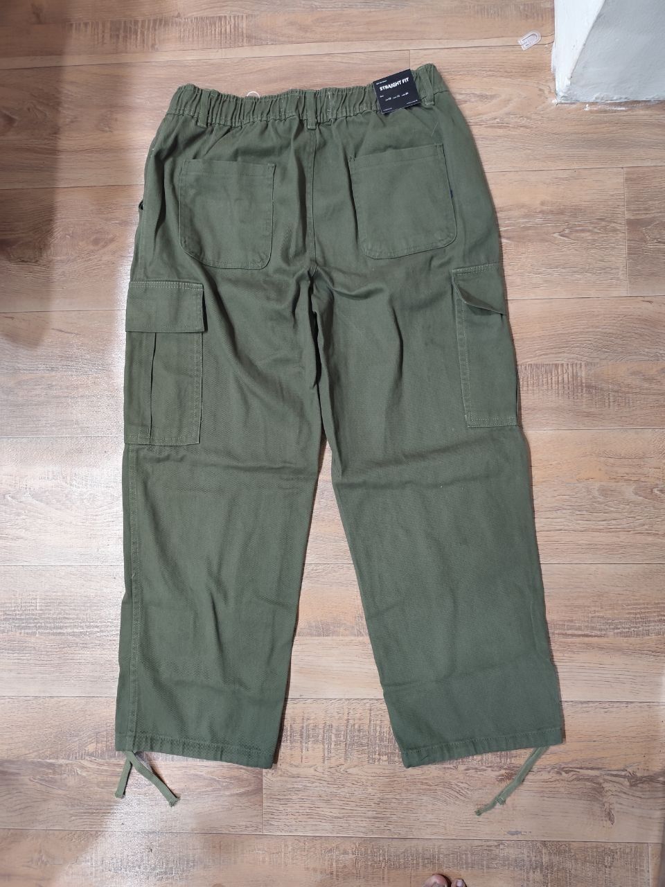Pull&Bear Cargo Denim Twill Fabric - Olive Green thumbnail 6