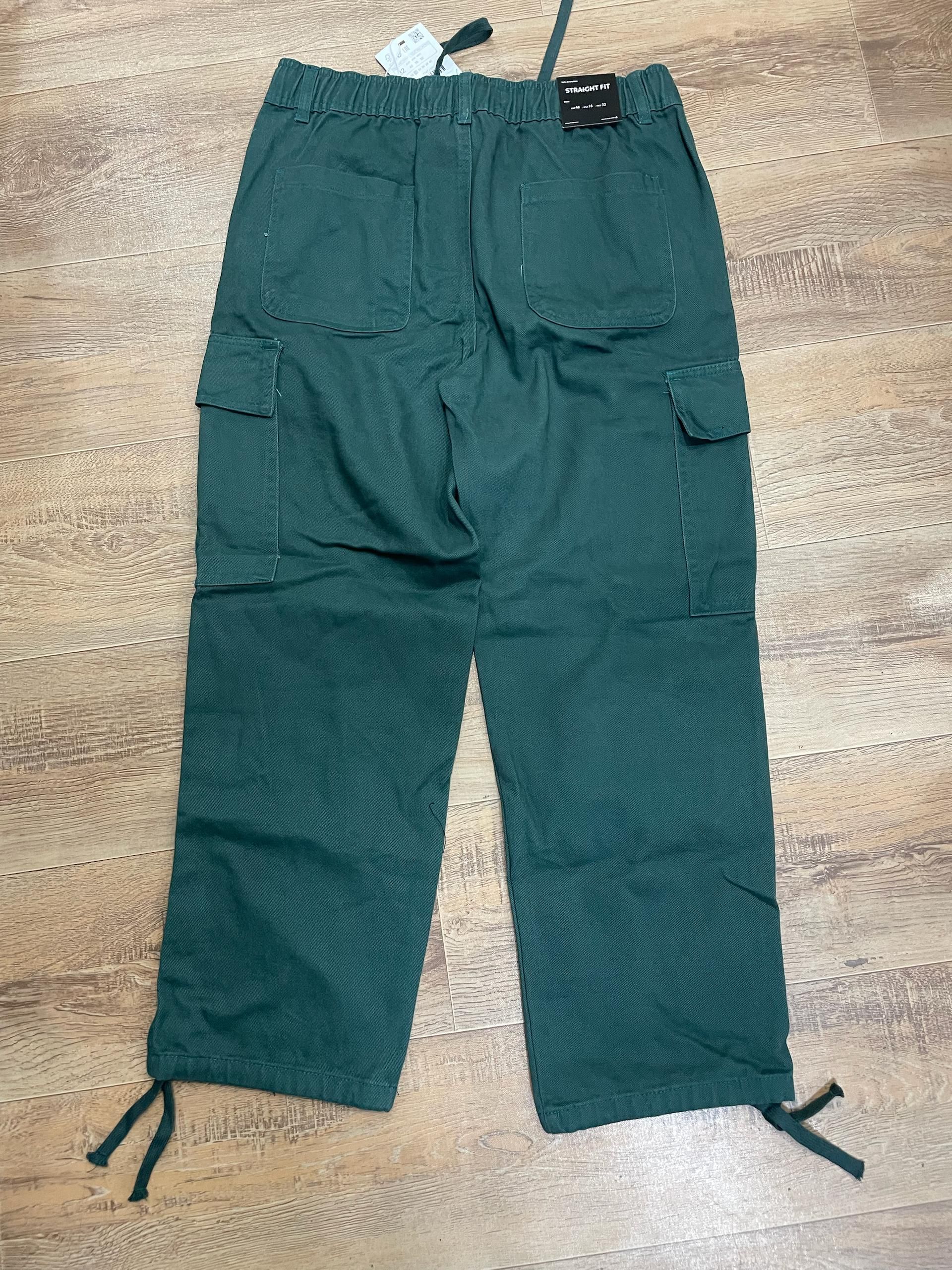 Pull and Bear Cargo Denim Twill Fabric - Teal Green thumbnail 6