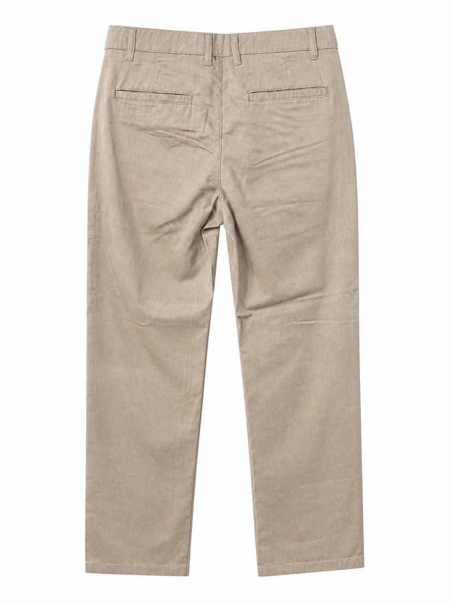 UNIQLO 100% Cotton 4 Pocket Chino Pant - Light Brown thumbnail 2
