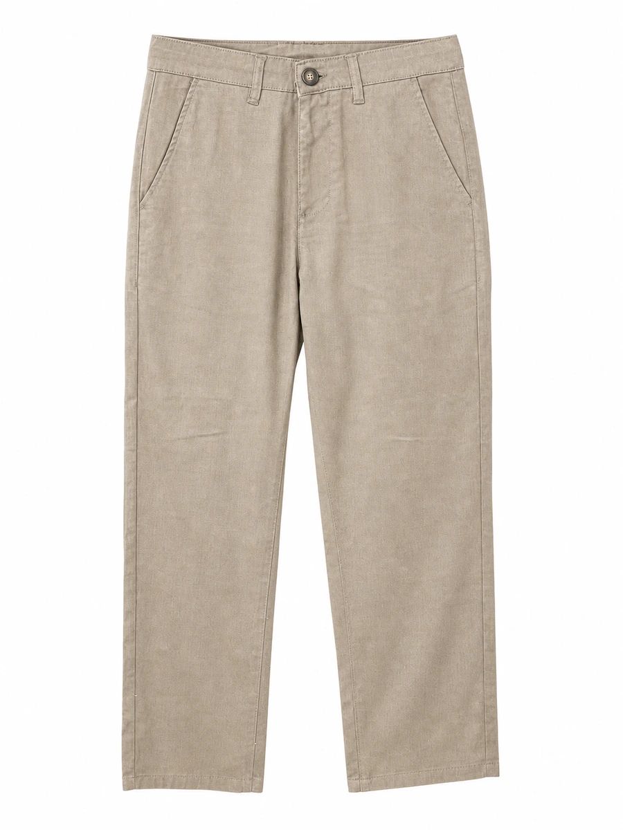 UNIQLO 100% Cotton 4 Pocket Chino Pant - Light Brown