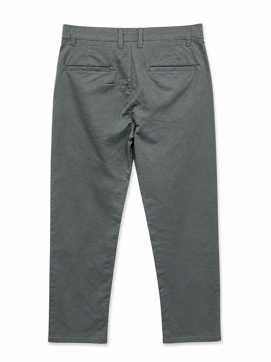 UNIQLO 4 Pocket Linen Blend Chino Pant - Gray thumbnail 2