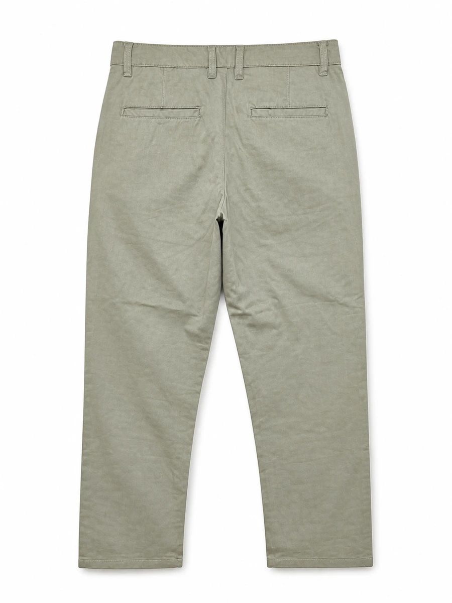 UNIQLO 4 Pocket Linen Blend Chino Pant - Light Olive thumbnail 2