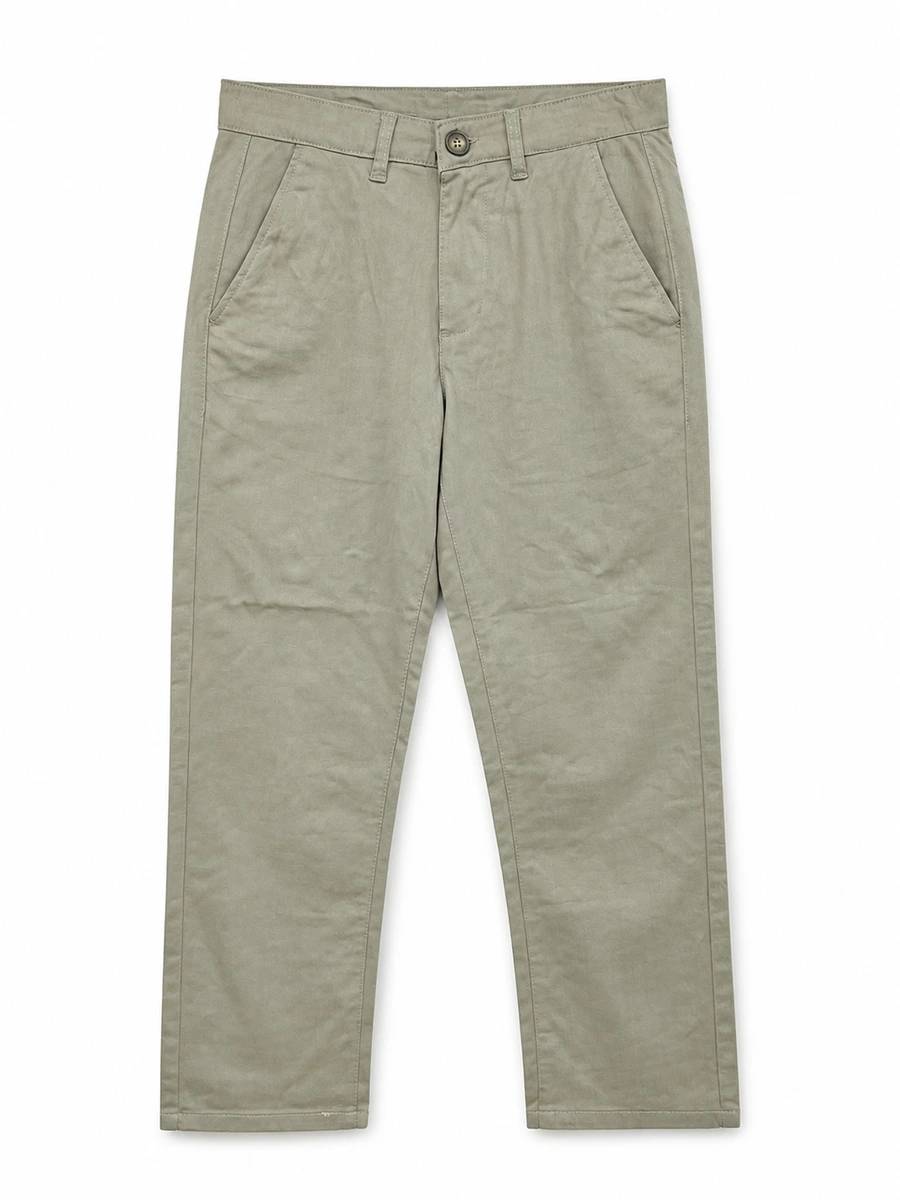 UNIQLO 4 Pocket Linen Blend Chino Pant - Light Olive