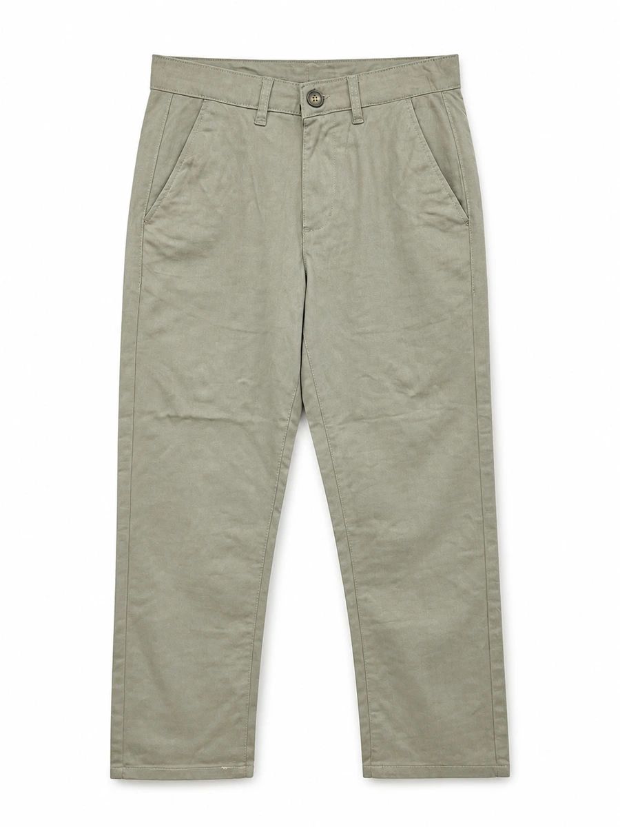 UNIQLO 4 Pocket Linen Blend Chino Pant - Light Olive